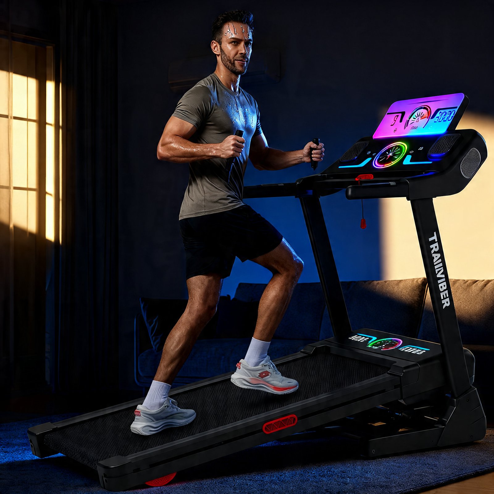 walking treadmill in action