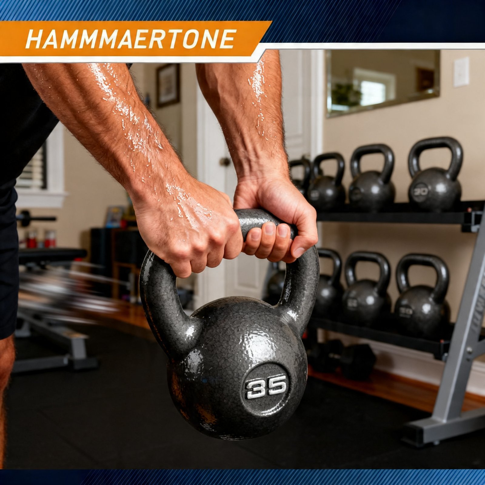 kettlebell weights in action