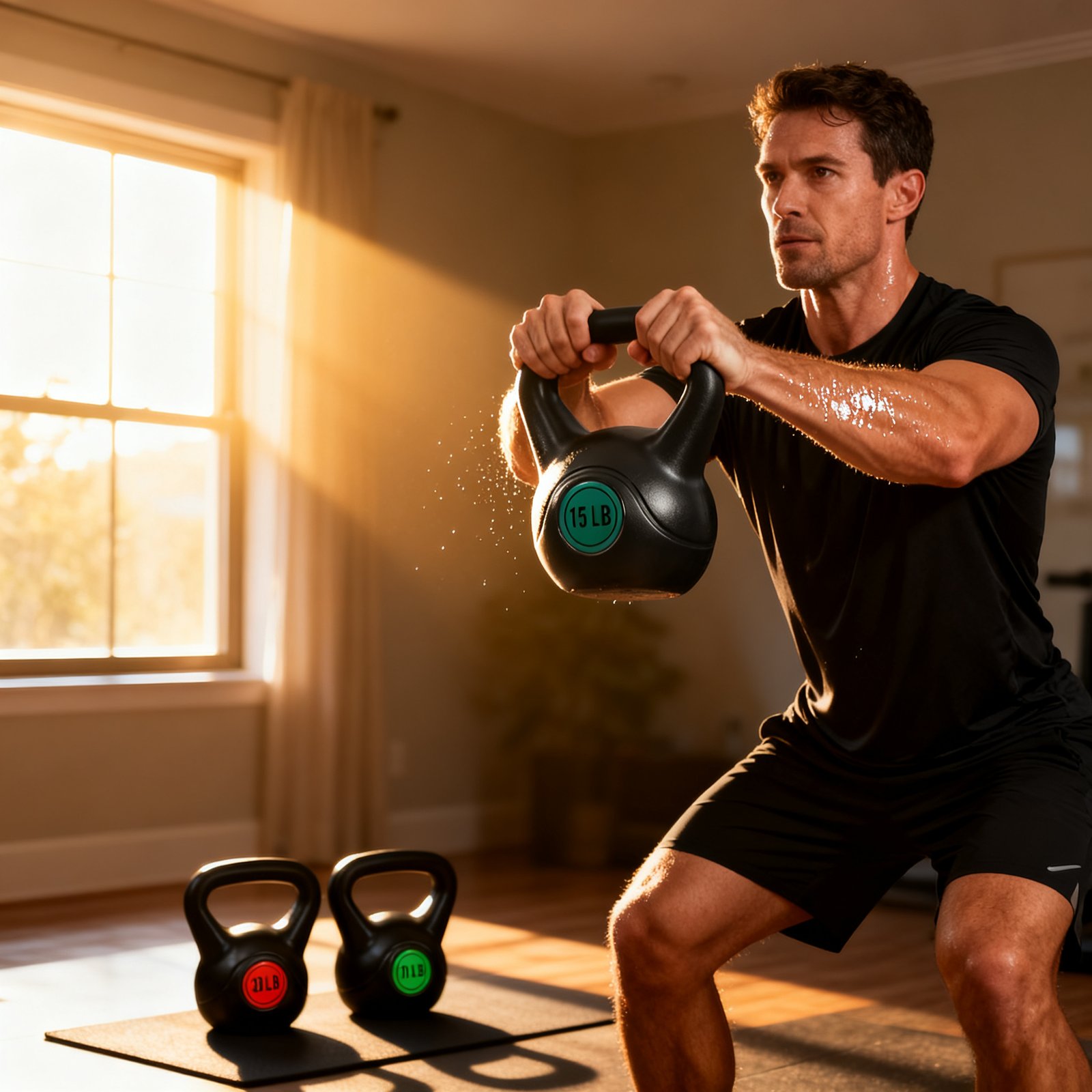 Kettlebell Set in action
